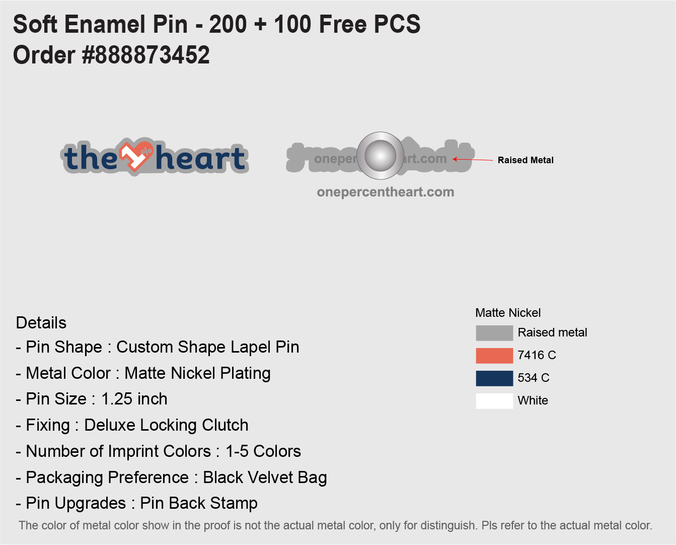 OPH Pin - Full Logo 1.25 inch (Small)